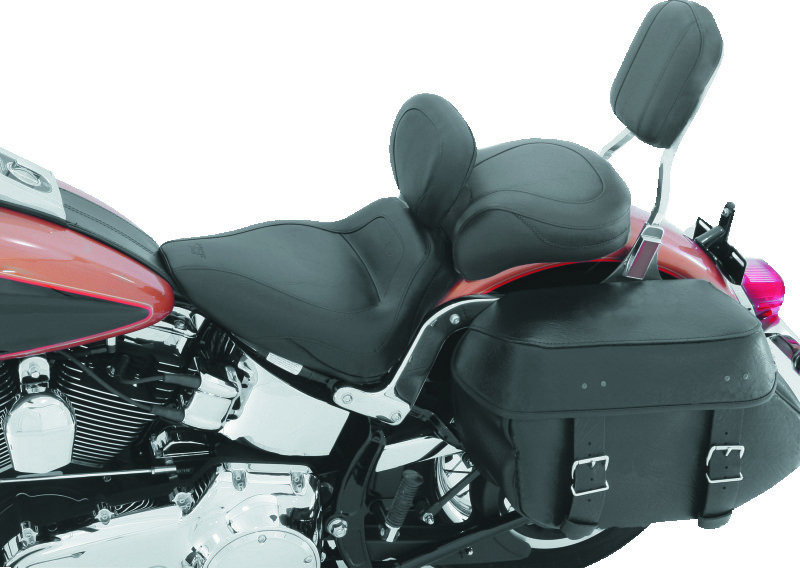 Kawasaki Nomad Two-Piece Motorcycle Seat - Mustang Motorcycle - Standard Touring - Black - `05-`08